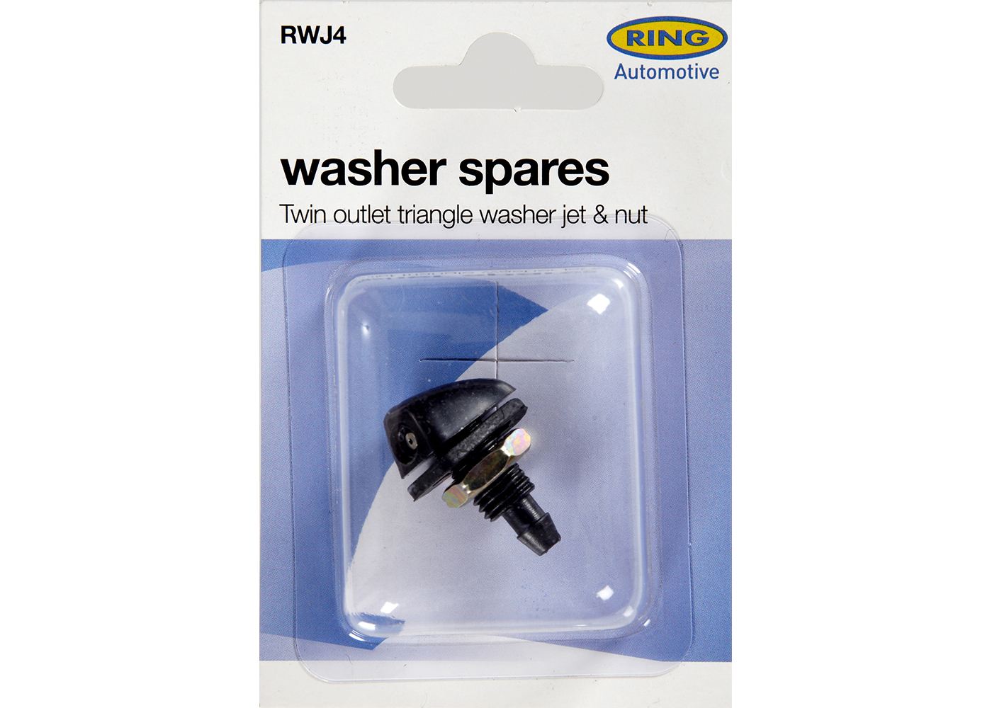 Twin Outlet Triangle Washer Jet and Nut